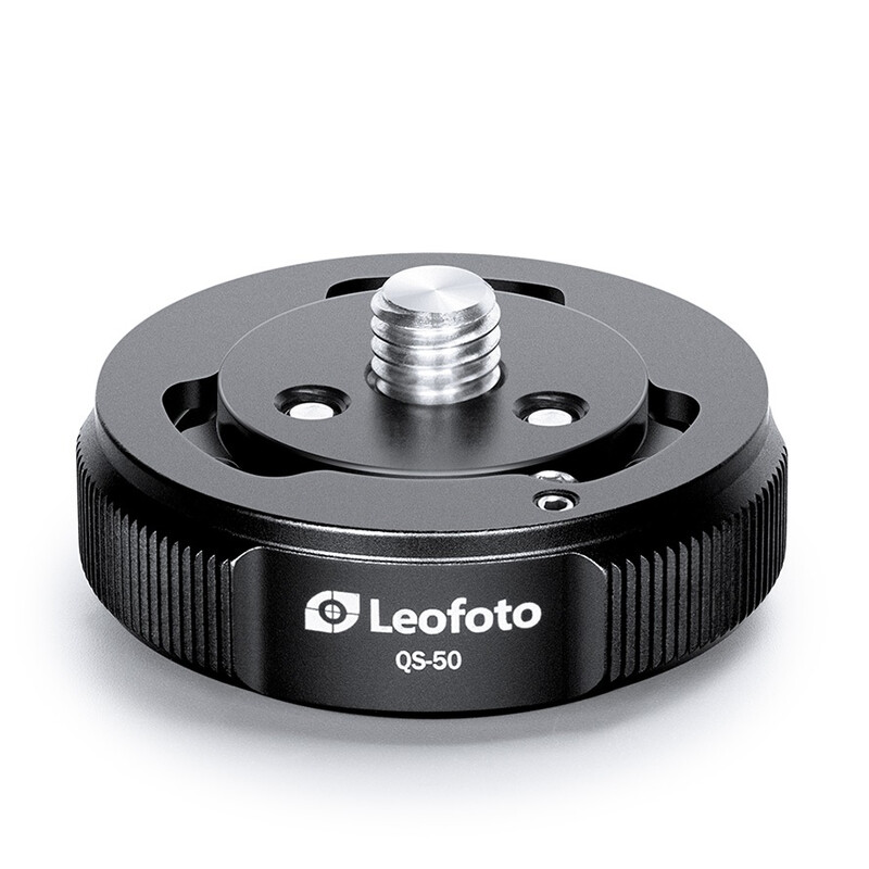 Leofoto Schnellkupplung QS-50 Anti-Twist, 50 mm, 3/8" außen und innen