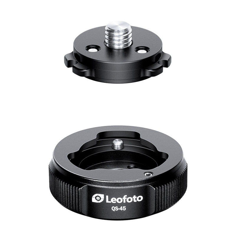Leofoto Schnellkupplung QS-45 Anti-Twist, 45 mm, 3/8" außen und innen