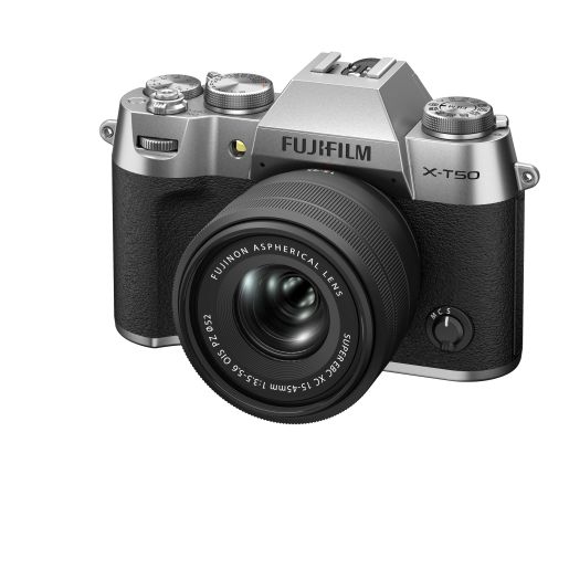 Fujifilm X-T50 Body Silber +15-45mm F3.5-5.6 OIS PZ