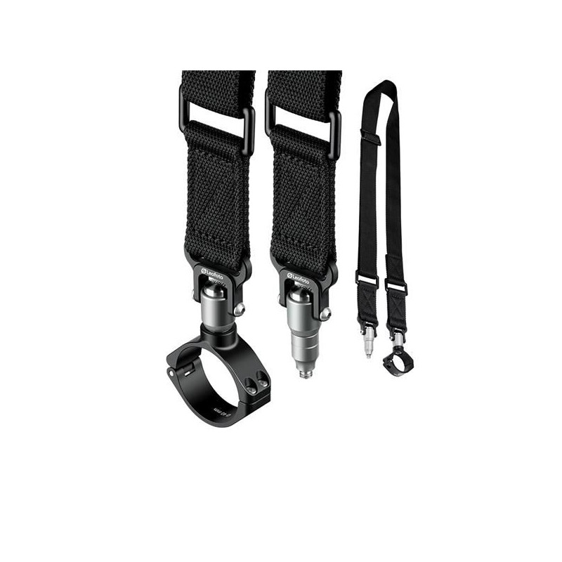 Leofoto Stativtragegurt Strap-28LS mit QD-1 QR, QDM-1 1/4" und QDC-28 Schelle