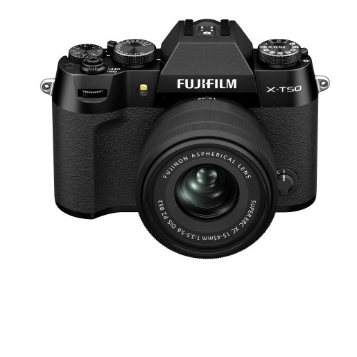 Fujifilm X-T50 Body Schwarz +15-45mm F3.5-5.6 OIS PZ