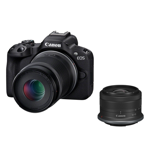 Canon EOS R50 + RF-S 18-45 mm + RF-S 55-210 mm IS STM sw / EOS-Plus-X-Aktion