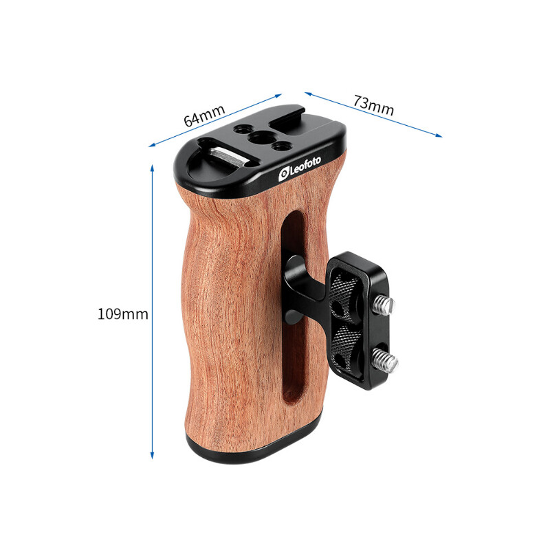 Leofoto Handgriff CH-3 Palisanderholz für Cages, rechts / links