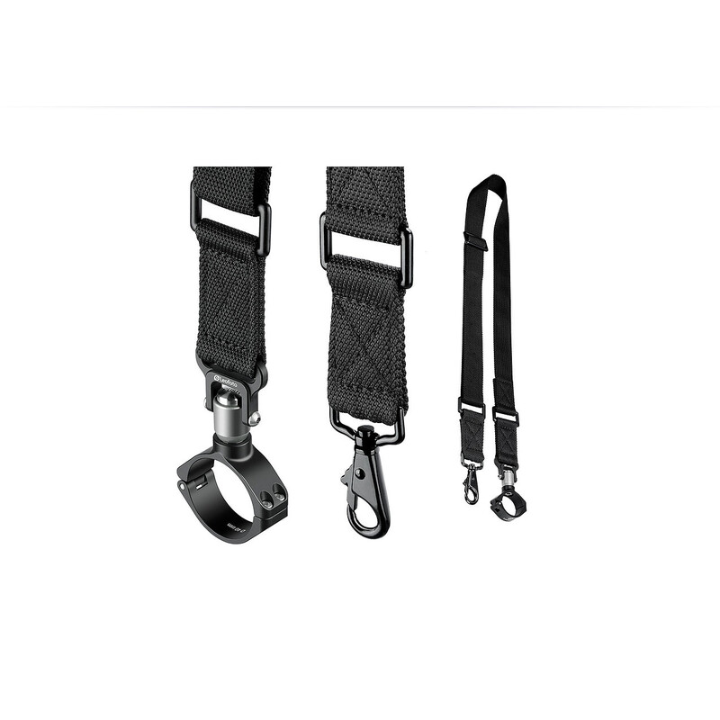 Leofoto Stativtragegurt Strap-40LN mit Karabiner, QD-1 QR und QDC-40 Schelle